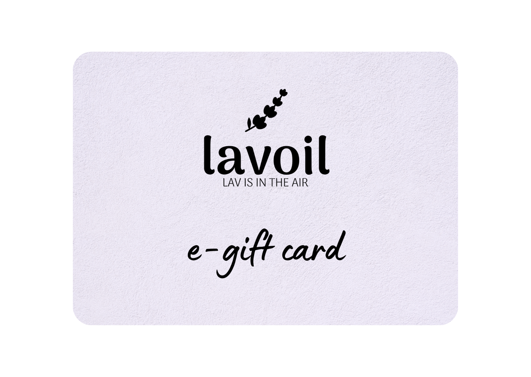 Δωροκάρτα Lavoil για αιθέρια έλαια και φυτικά προϊόντα
